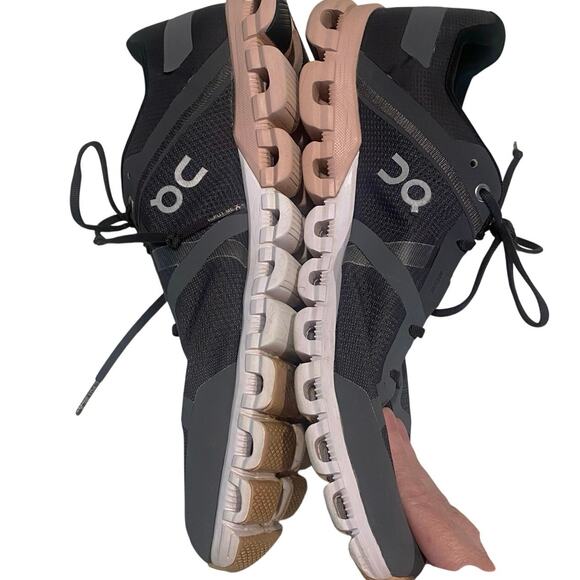 On Cloud "Cloudflow" Women's Running Sneaker, Size 11, Rock/Rose, Pre-Owned - Picture 8 of 9